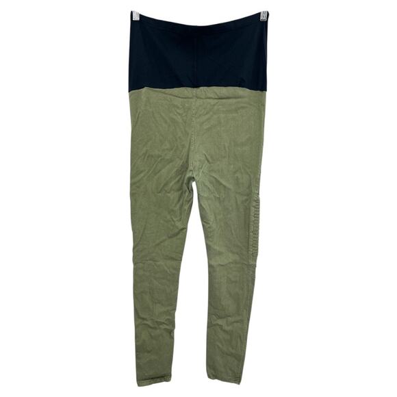 Preggo Leggings 2XL Green Moto Maternity Pregnancy Jeggings Skinny Leg - Picture 2 of 9